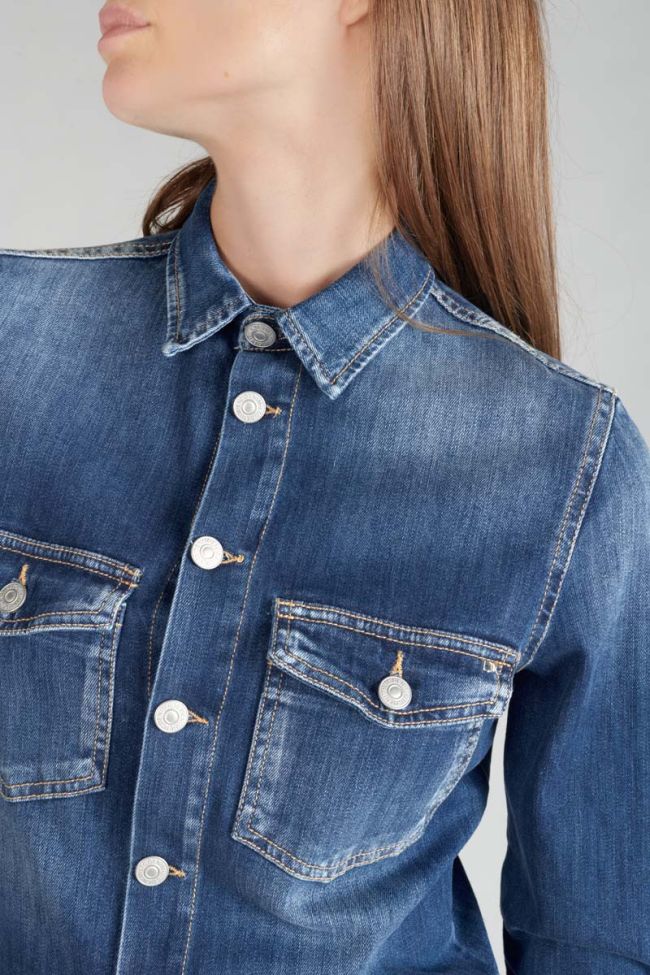 Combinaison en jeans Sena bleue