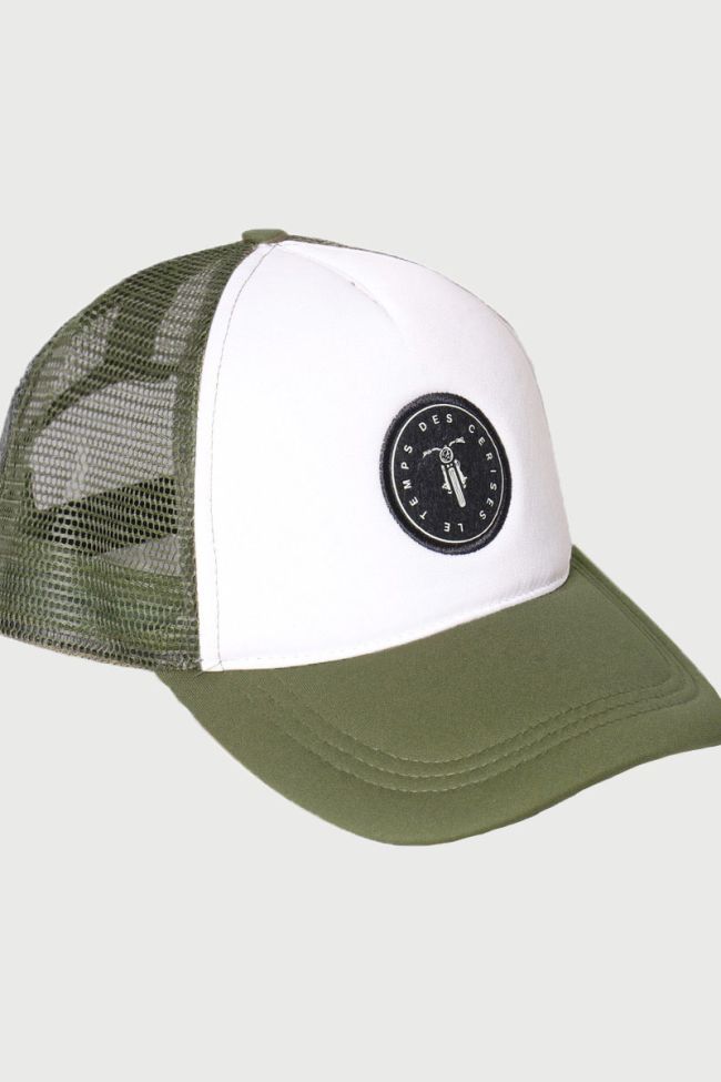 Casquette Marlo Kaki et Blanc