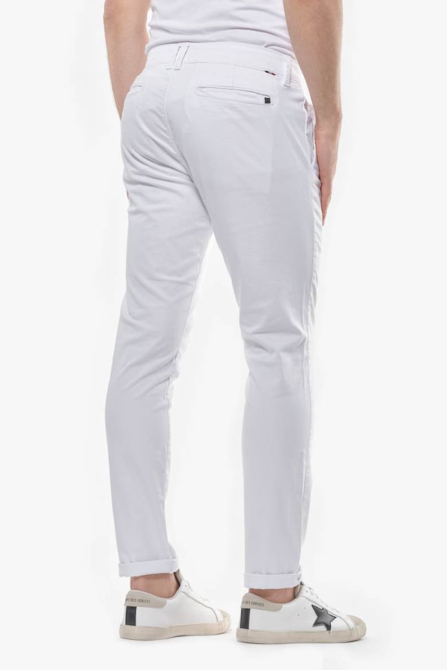 Pantalon Chino Slim Jas Blanc