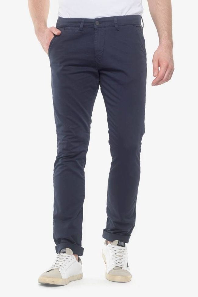 Pantalon chino slim Jas marine