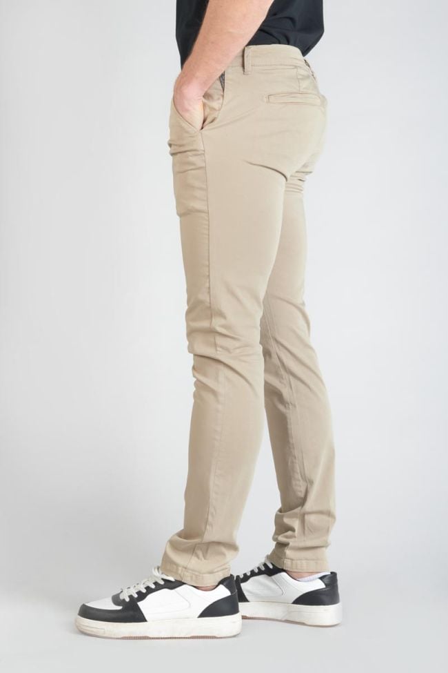 Pantalon chino slim Jas beige