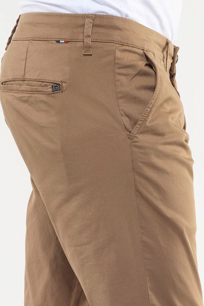 Pantalon chino slim Jas camel