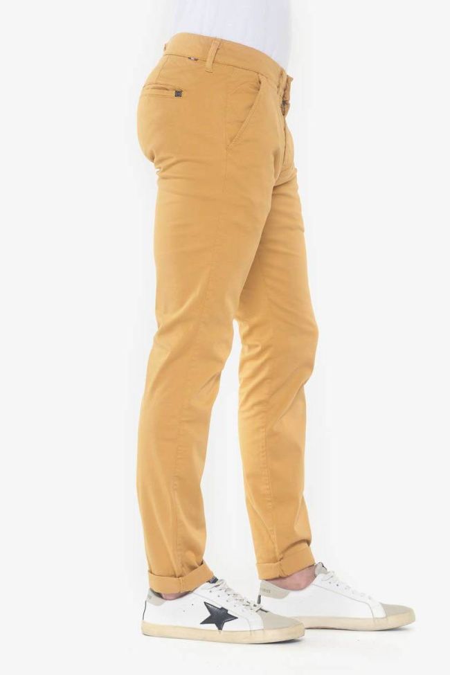 Pantalon chino slim Jas moutarde