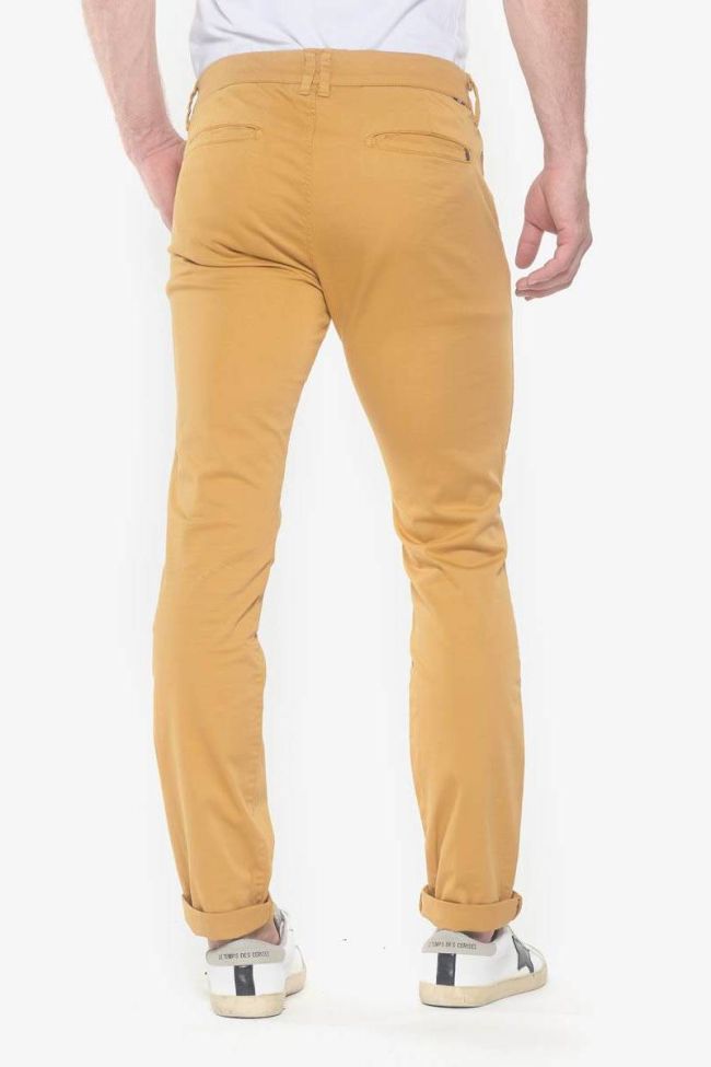 Pantalon chino slim Jas moutarde