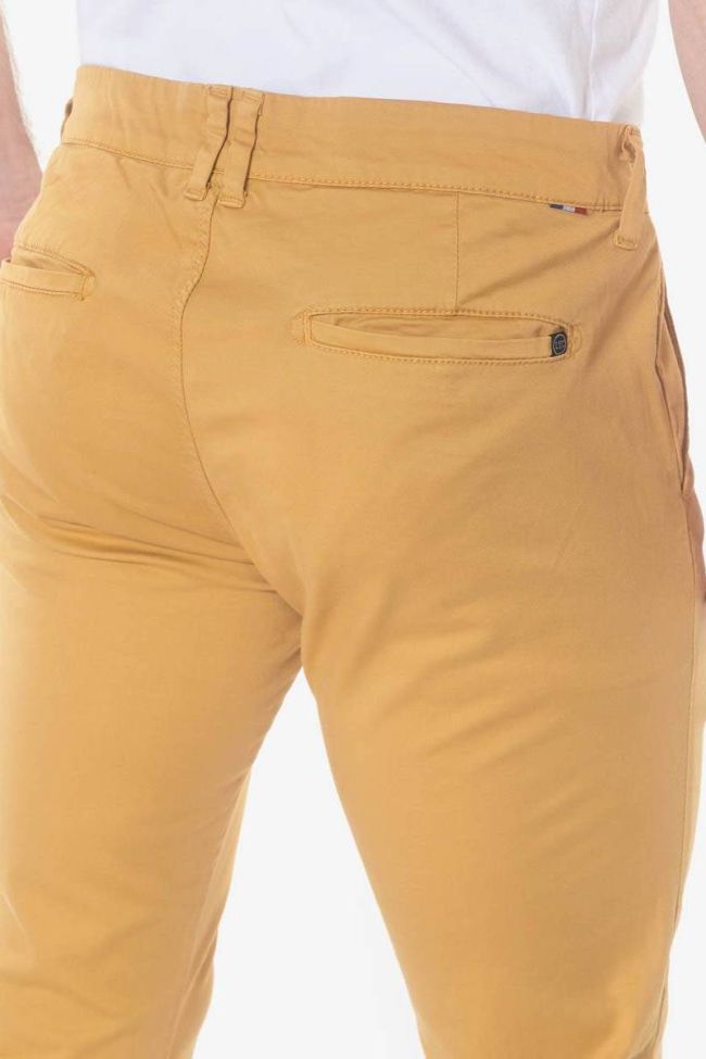 Pantalon chino slim Jas moutarde