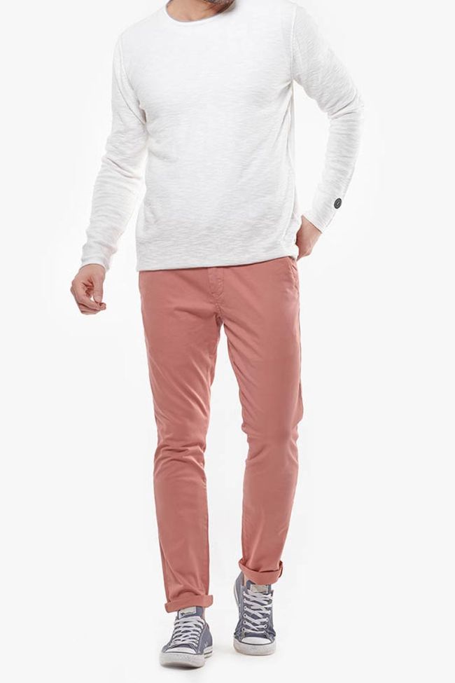 Pantalon Chino Slim Jas Pêche