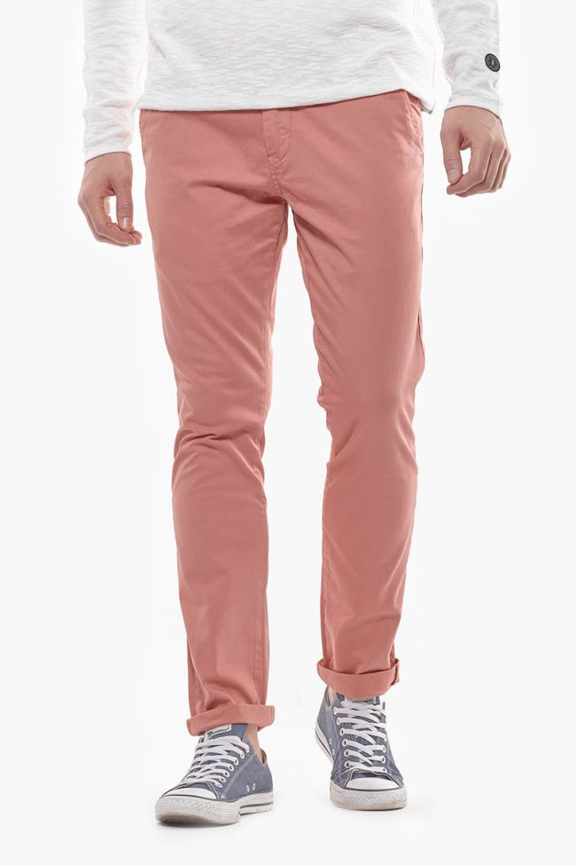 Pantalon Chino Slim Jas Pêche