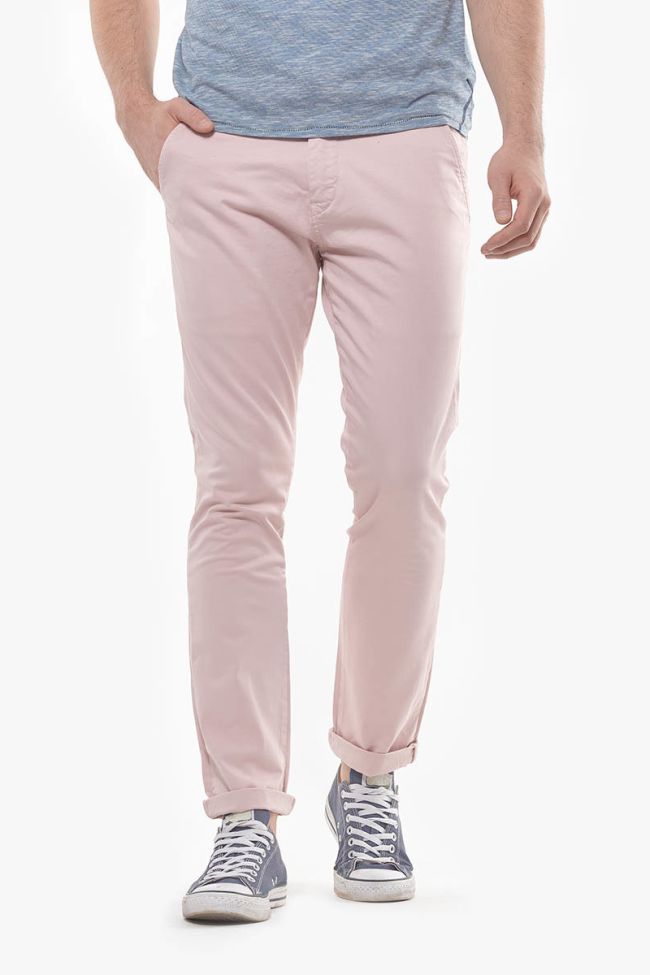 Pantalon Chino Slim Jas Rose fumé