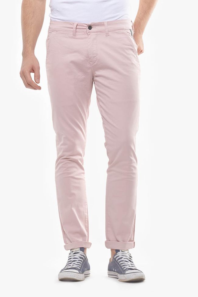 Pantalon Chino Slim Jas Rose fumé