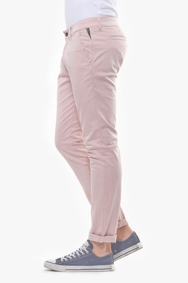 Pantalon Chino Slim Jas Rose fumé