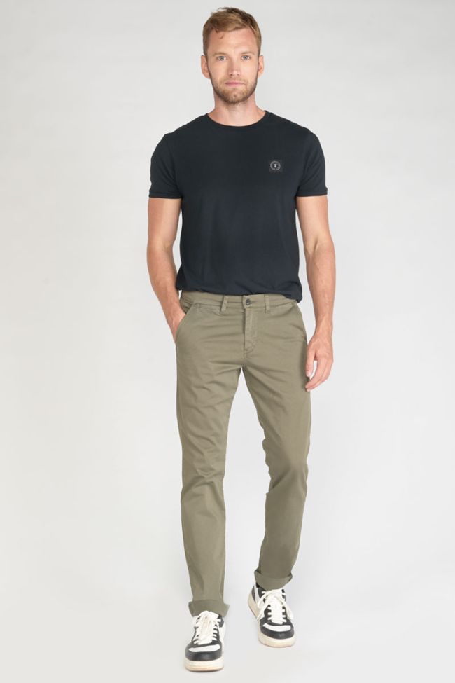 Pantalon chino slim Jas kaki