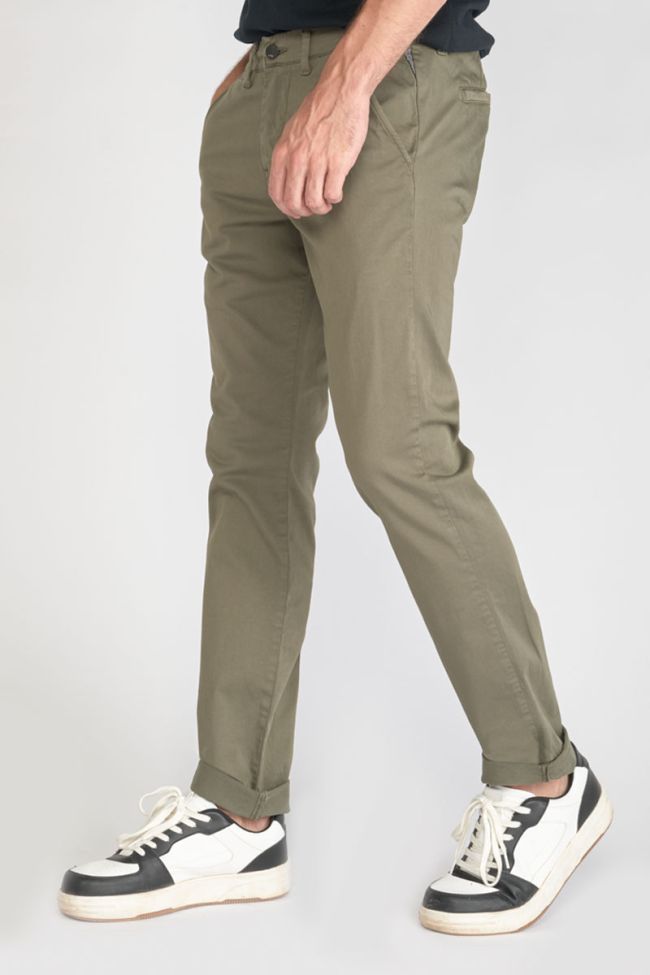 Pantalon chino slim Jas kaki