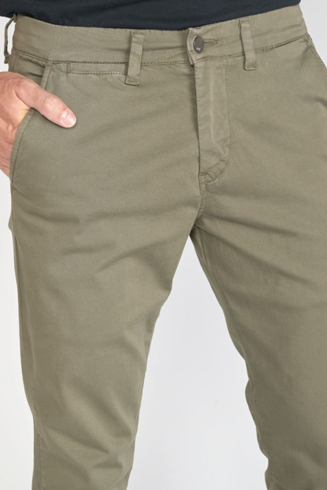 Pantalon chino slim Jas kaki