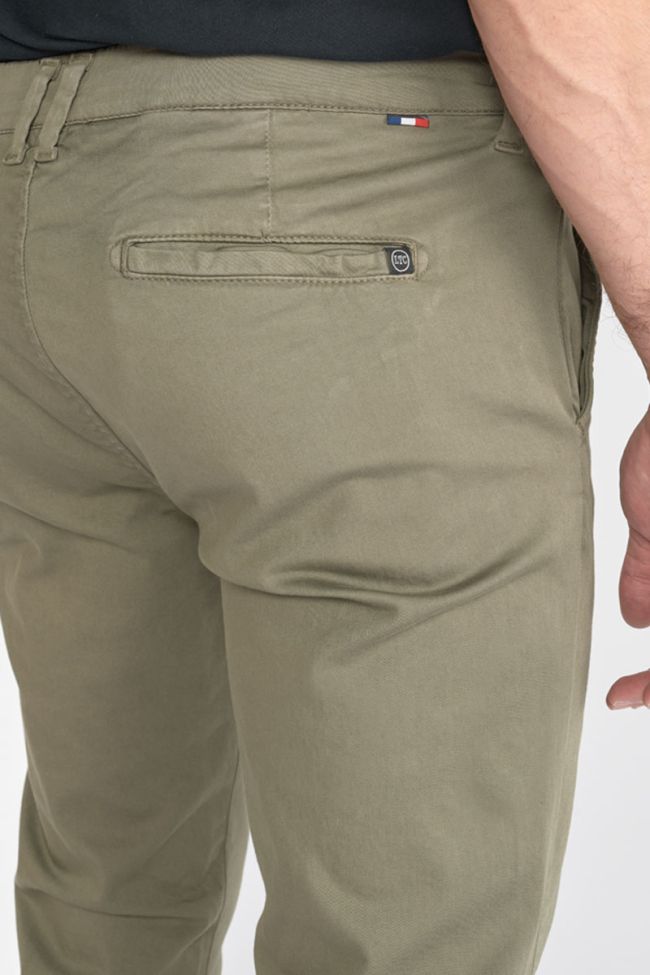 Pantalon chino slim Jas kaki
