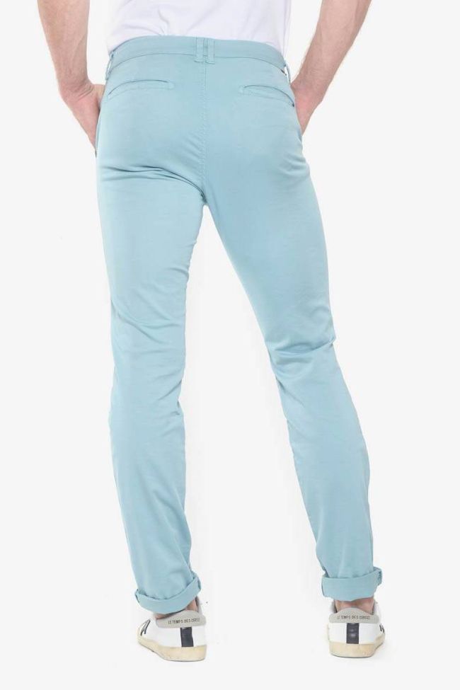 Pantalon chino slim Jas bleu