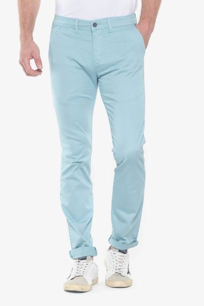 Pantalon chino slim Jas bleu