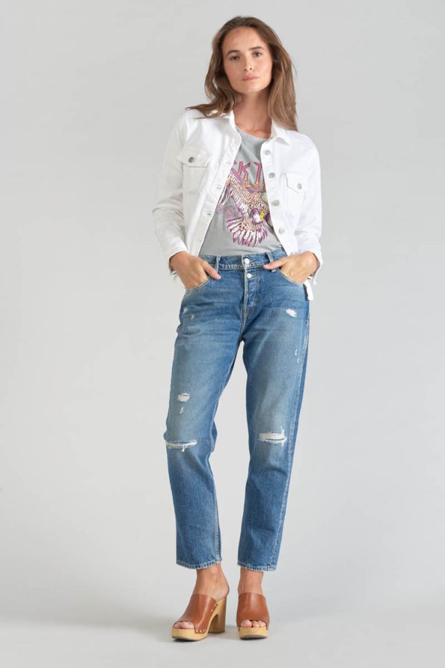 Veste en jeans Lilly blanche 