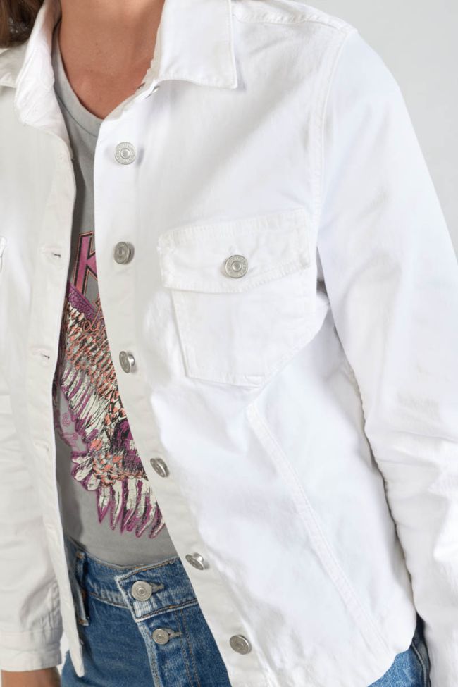 Veste en jeans Lilly blanche 