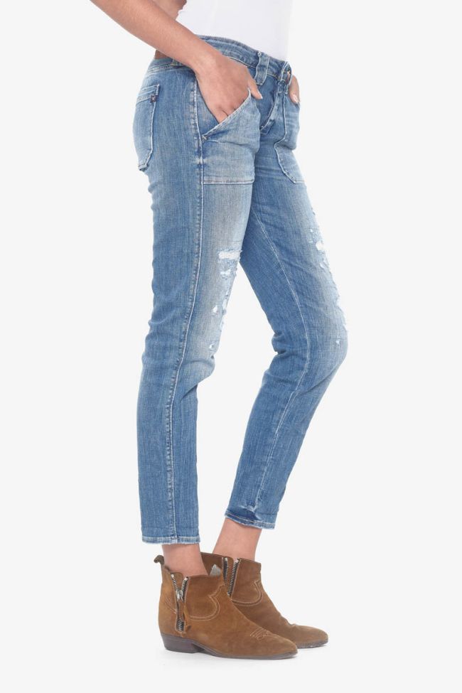 Cara 200/43 boyfit jeans destroy bleu N°4 