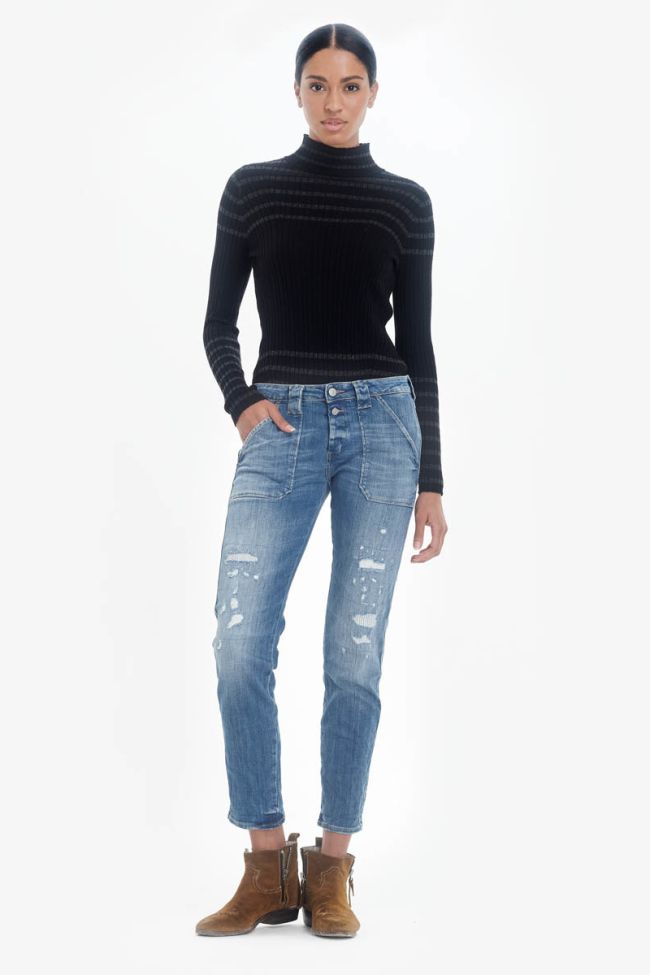 Cara 200/43 boyfit jeans destroy bleu N°4 