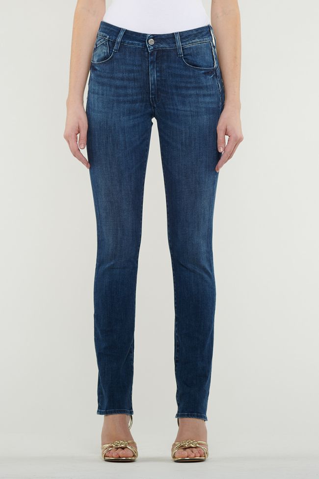 Jeans Pulp Regular Taille Haute  Bleu Foncé