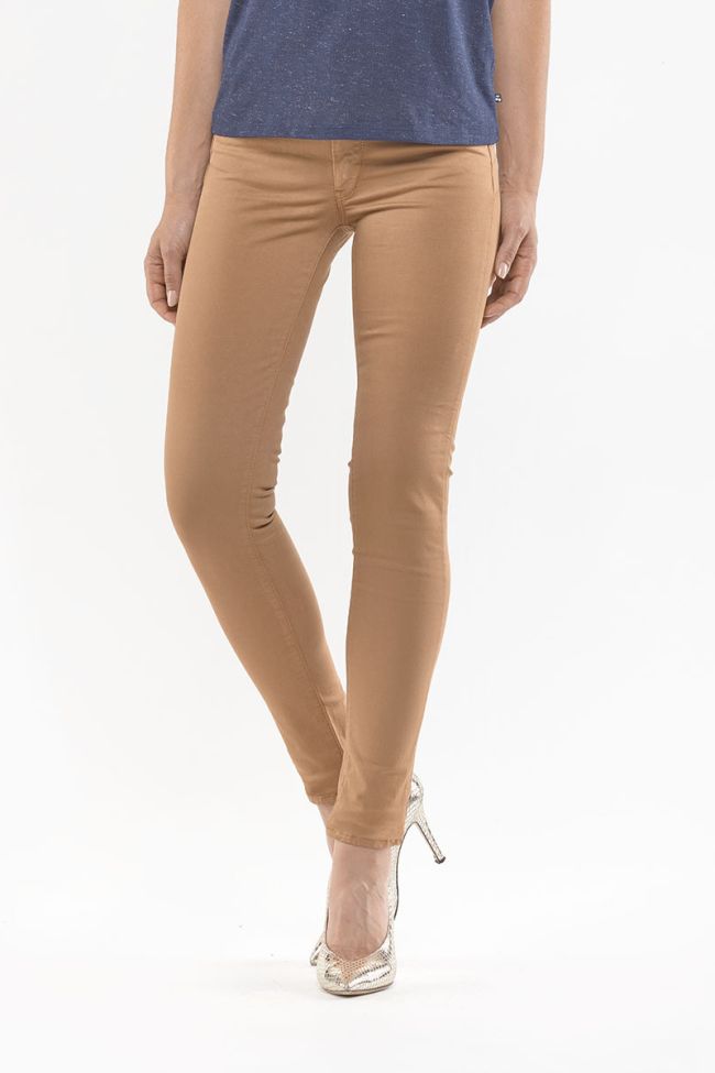 Jeans Pulp Slim Taille Haute Cappucino