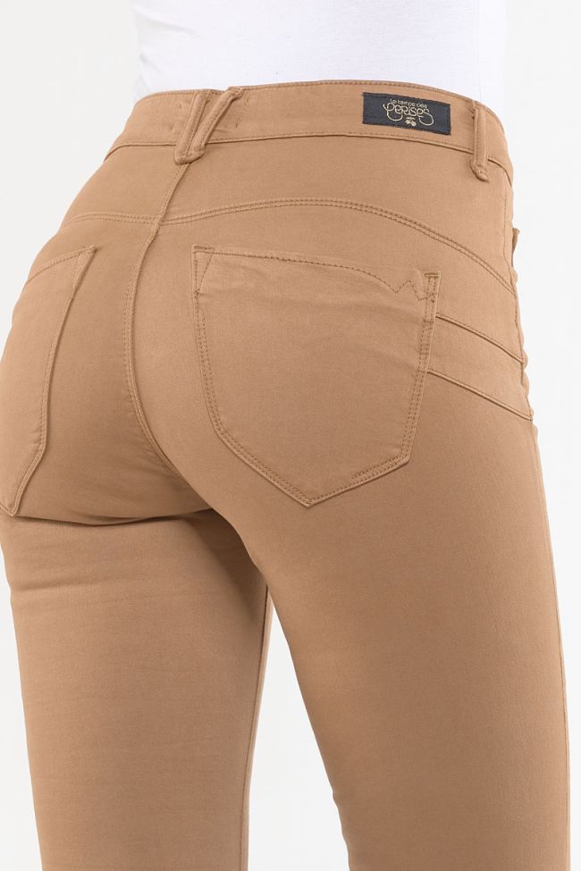 Jeans Pulp Slim Taille Haute Cappucino