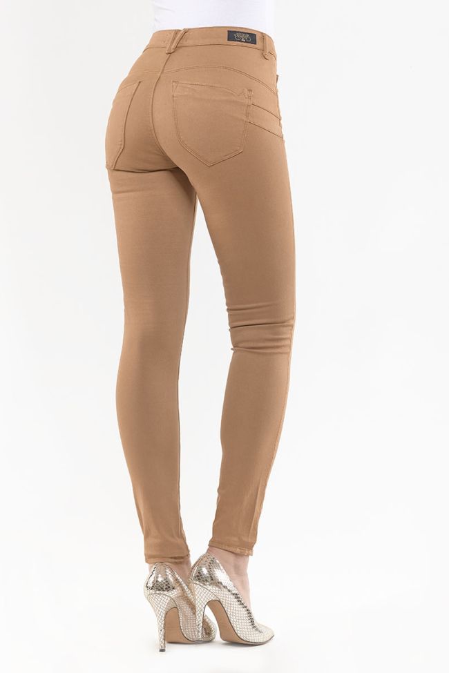 Jeans Pulp Slim Taille Haute Cappucino