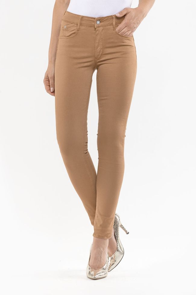 Jeans Pulp Slim Taille Haute Cappucino