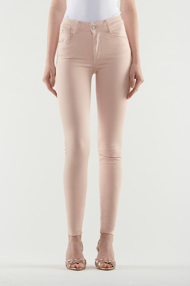 Jeans Pulp Slim Taille Haute rose