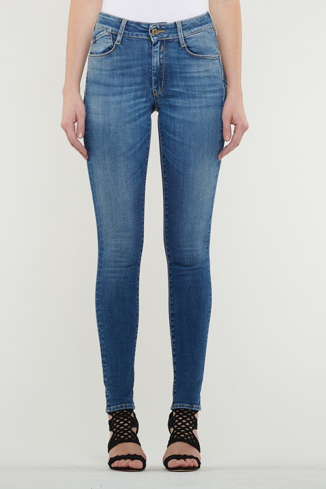 Jeans Pulp Slim Taille Haute Bleu 
