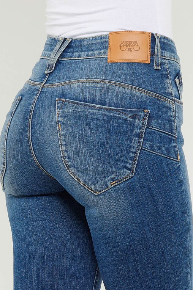 Jeans Pulp Slim Taille Haute Bleu 