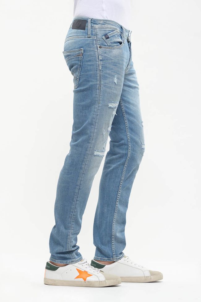 Basic 700/11 adjusted jeans destroy bleu N°5