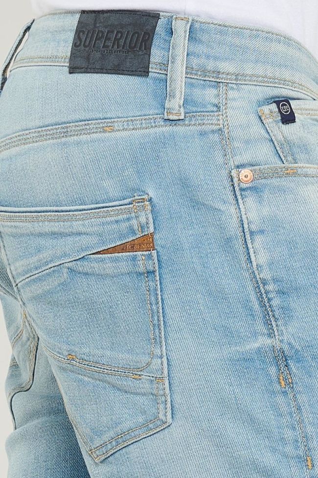 Bermuda Texas en jeans bleu clair