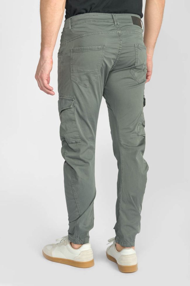 Pantalon cargo Alban gris vert