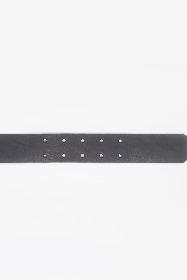 Ceinture en cuir Rags Noire