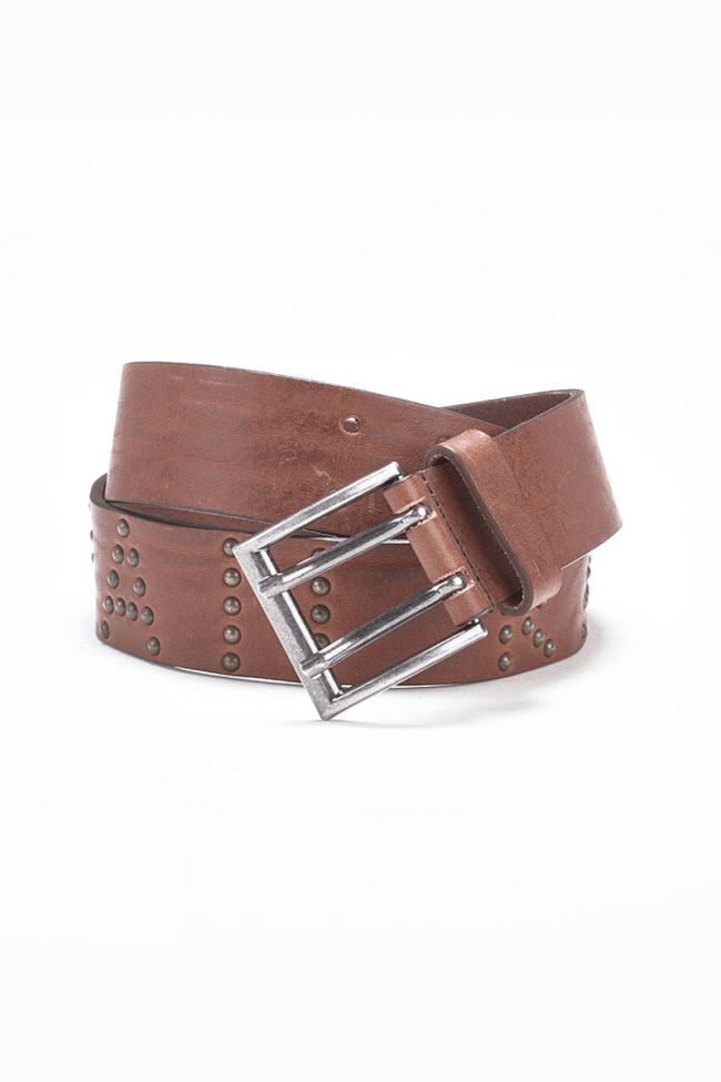 Ceinture en cuir Rags Marron
