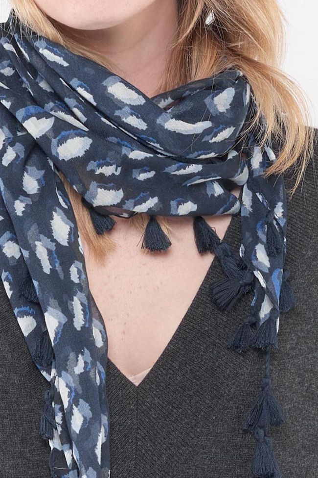 Foulard Adina bleu marine