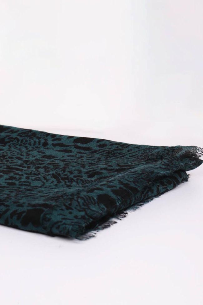 Foulard Bina Noir et Vert 