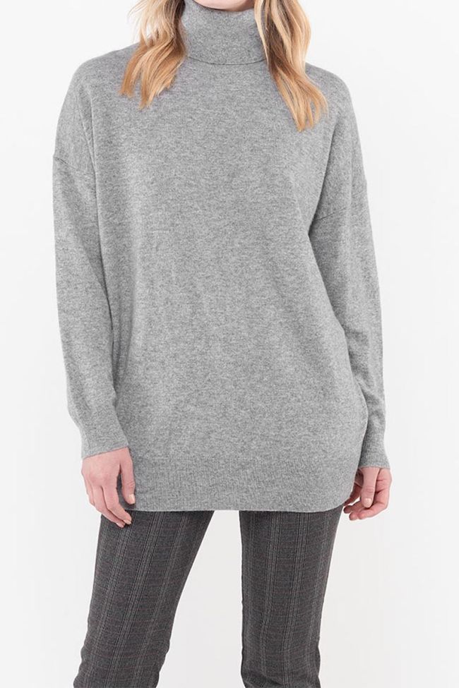 Pull Gigie en laine et cachemire gris