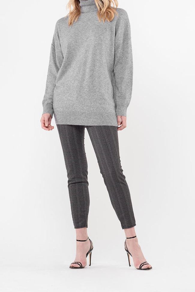 Pull Gigie en laine et cachemire gris