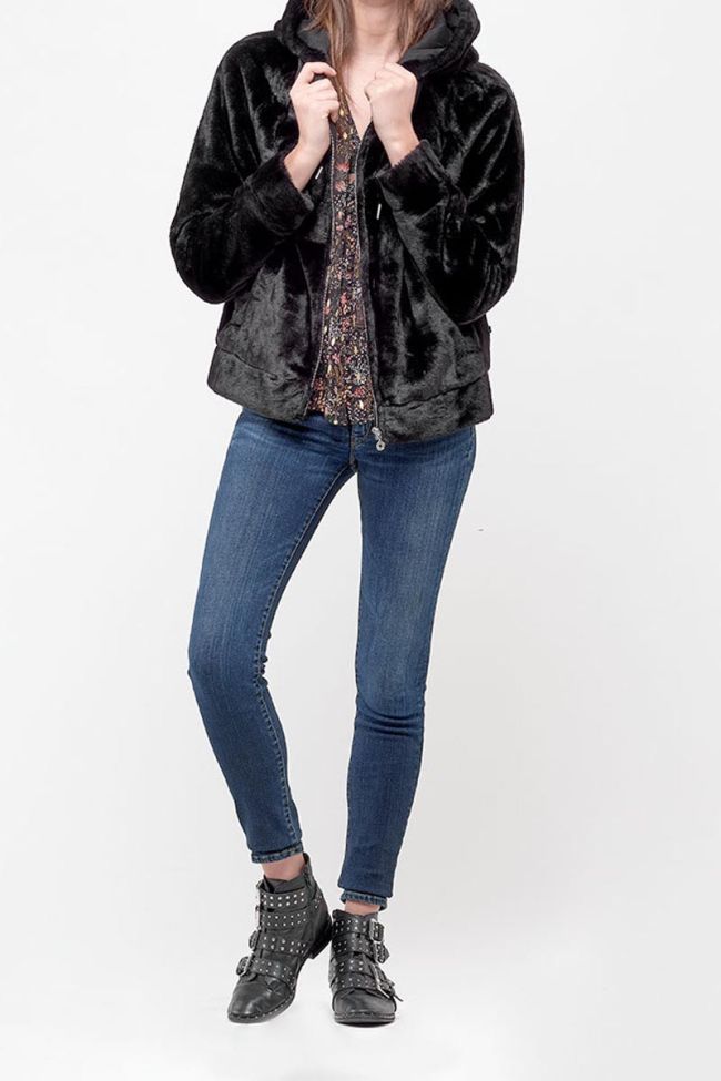 Sweat à capuche noir Grims