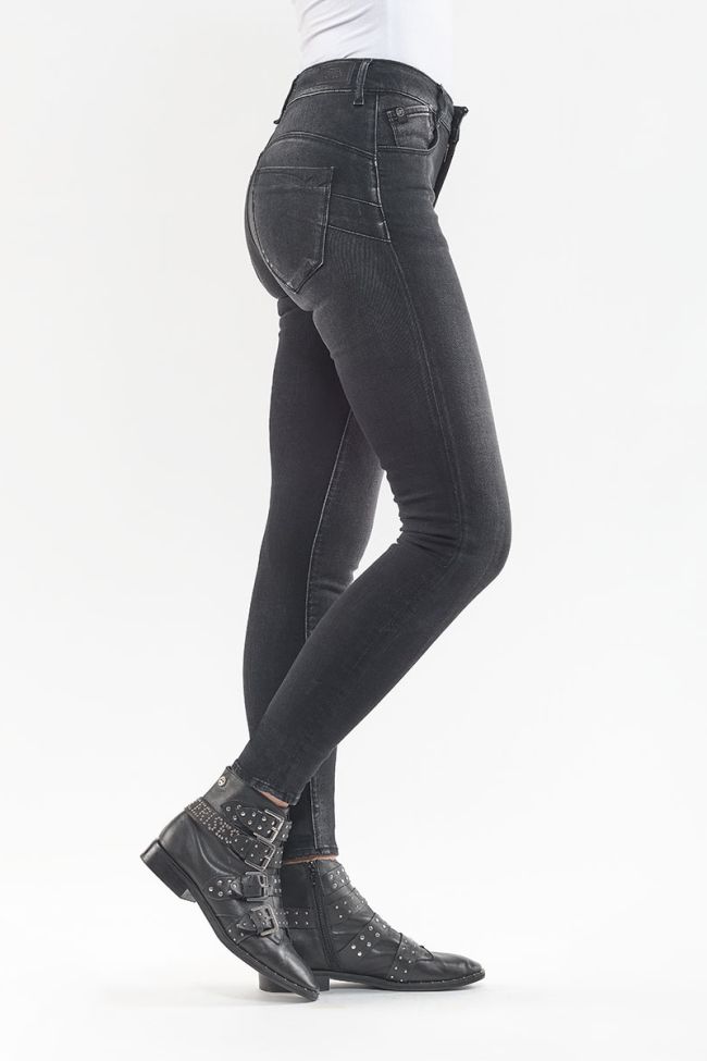 Jeans Pulp Slim Taille Haute Noir gris