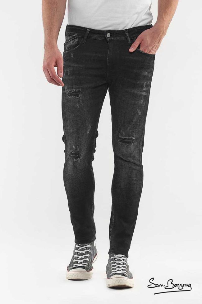 Jeans Power Skinny Noir Destroy Samir Benzema