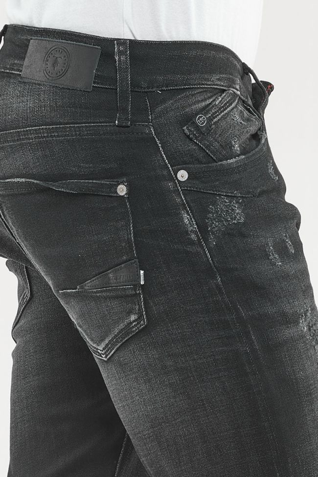 Jeans Power Skinny Noir Destroy