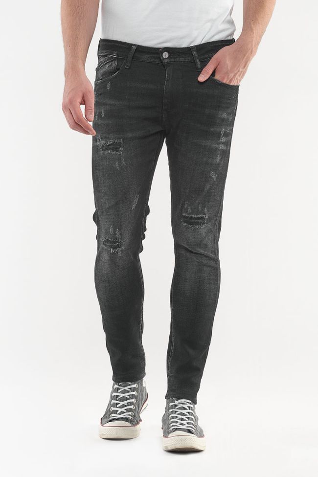 Jeans Power Skinny Noir Destroy