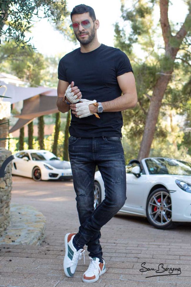 Jeans Power Skinny Noir Destroy Samir Benzema
