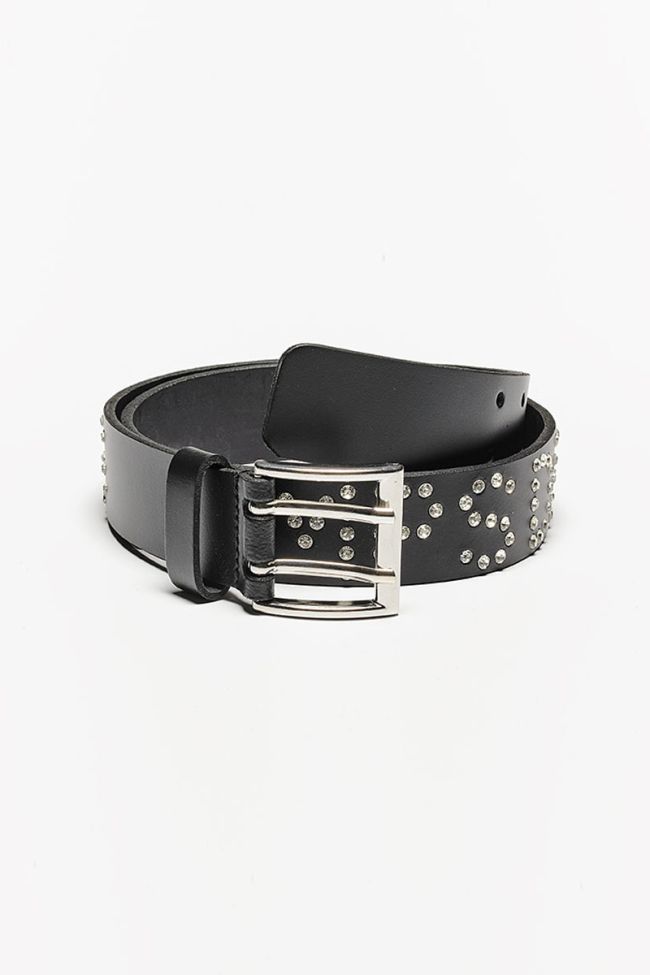 Ceinture en cuir Diam noire