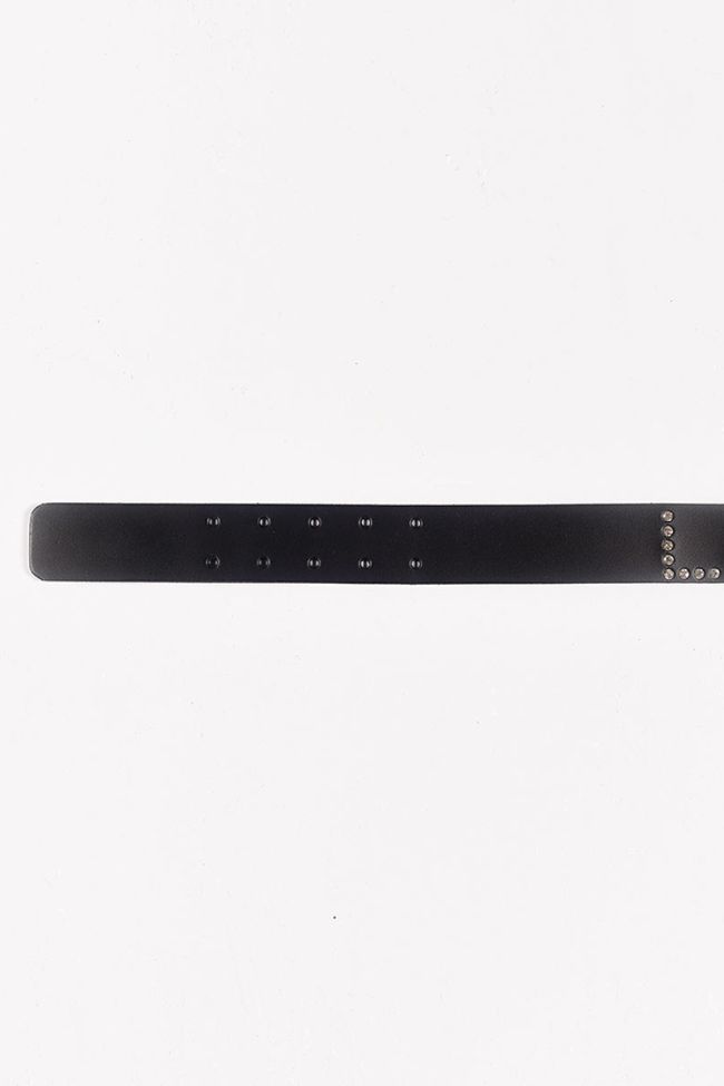 Ceinture en cuir Diam noire