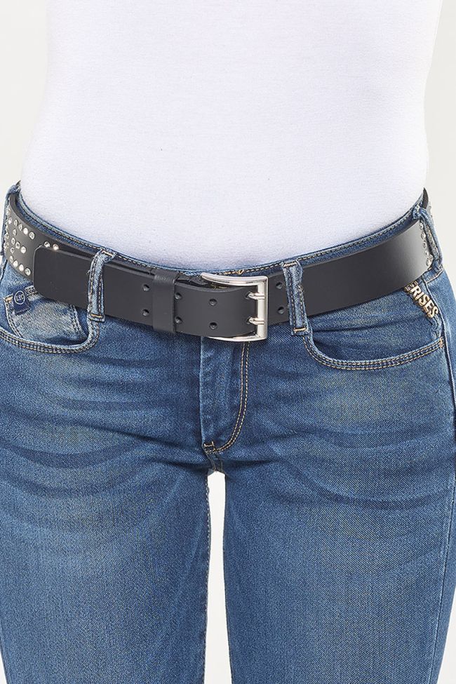 Ceinture en cuir Diam noire